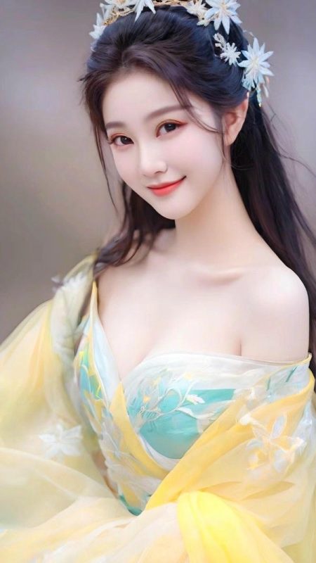 Hình ảnh nữ cổ trang cute với gương mặt đáng yêu